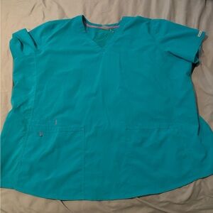 Teal Scrub Top